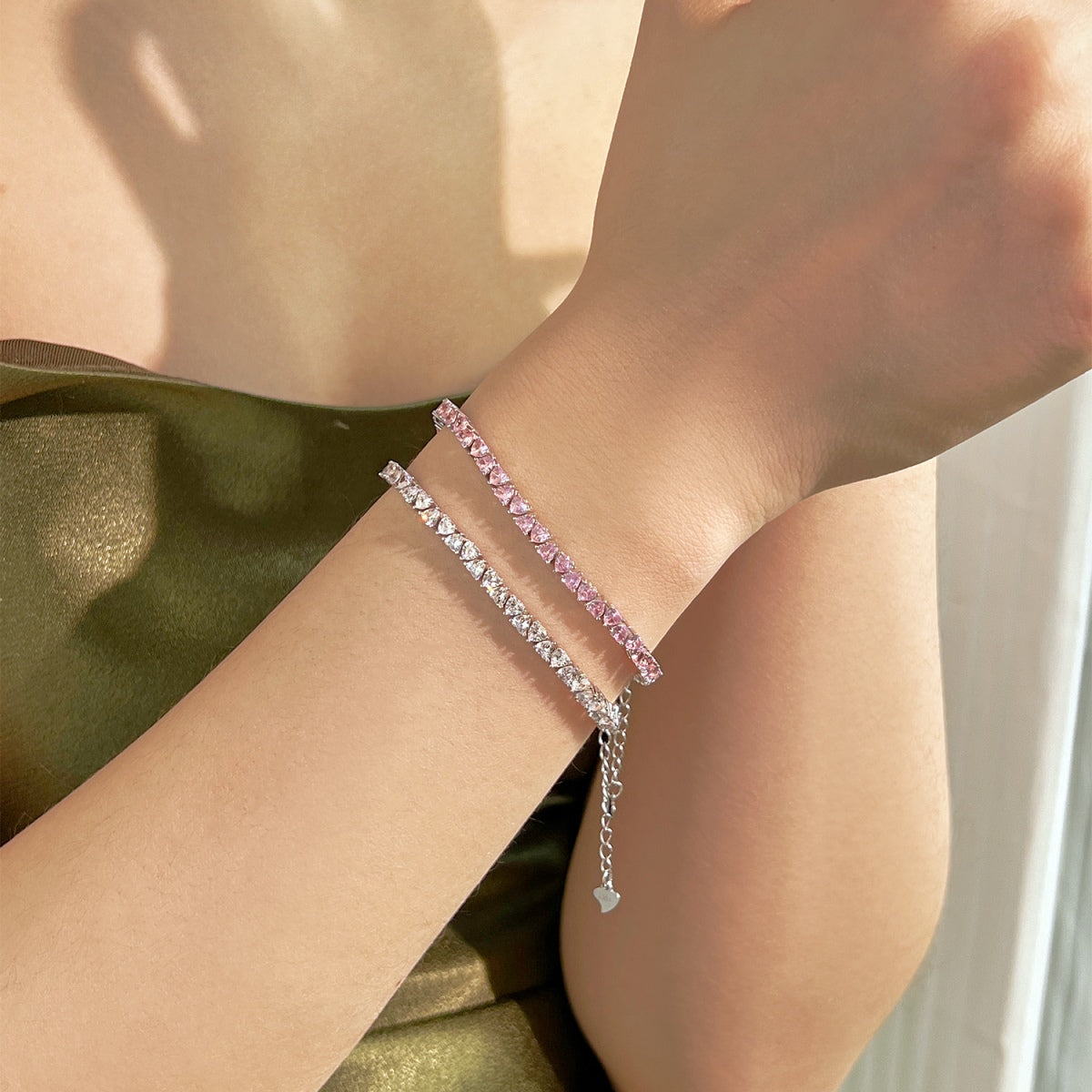 [Kincade Jewelrys]Dazzling Romantic Heart Shape Lover Bracelet