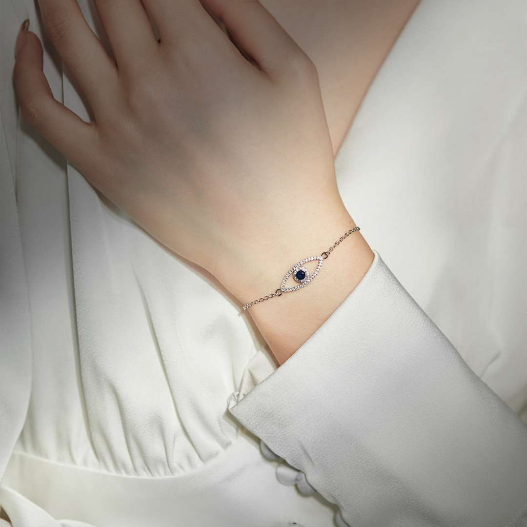 [Kincade Jewelery]Devil's Eye Hollow Design Bracelet