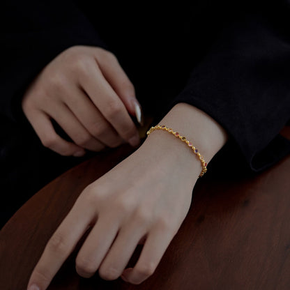 [Kincade Jewelrys]Sparkling Exquisite Round Cut Party Bracelet