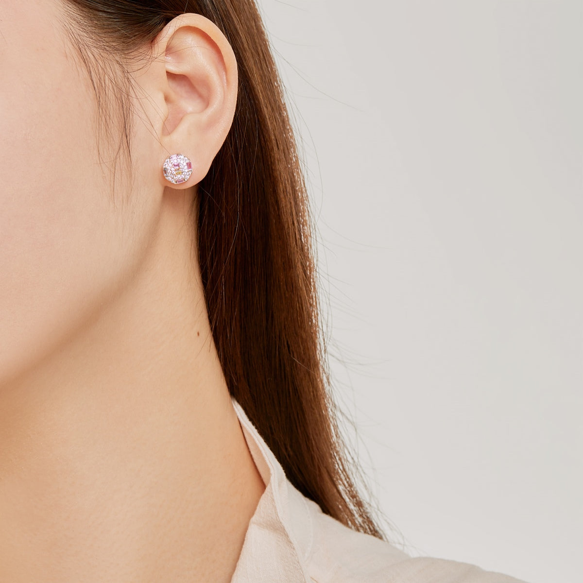 [Kincade Jewelery]Ornate Colorful Octagon Shape Daily Earrings