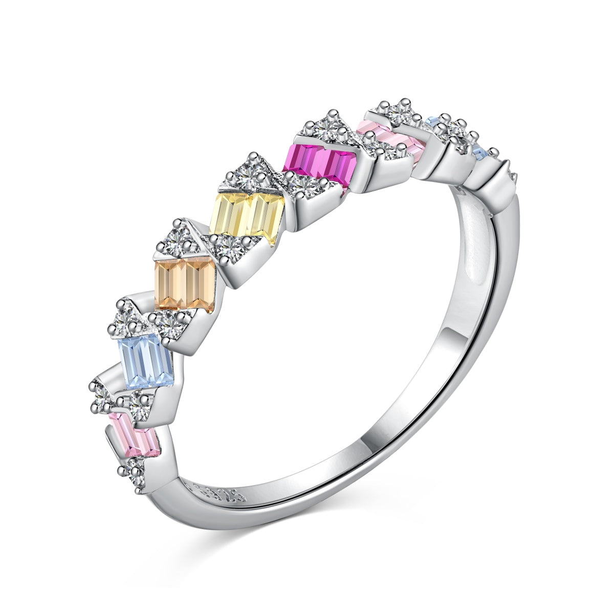 [Kincade Jewelery]Delicate Vibrant Emerald Cut Daily Ring