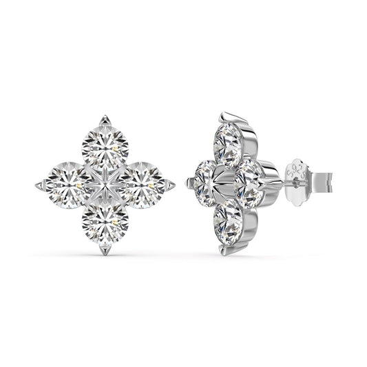 [Kincade Jewelery]Four-Leaf Kincade Eight-Pointed Star Earrings
