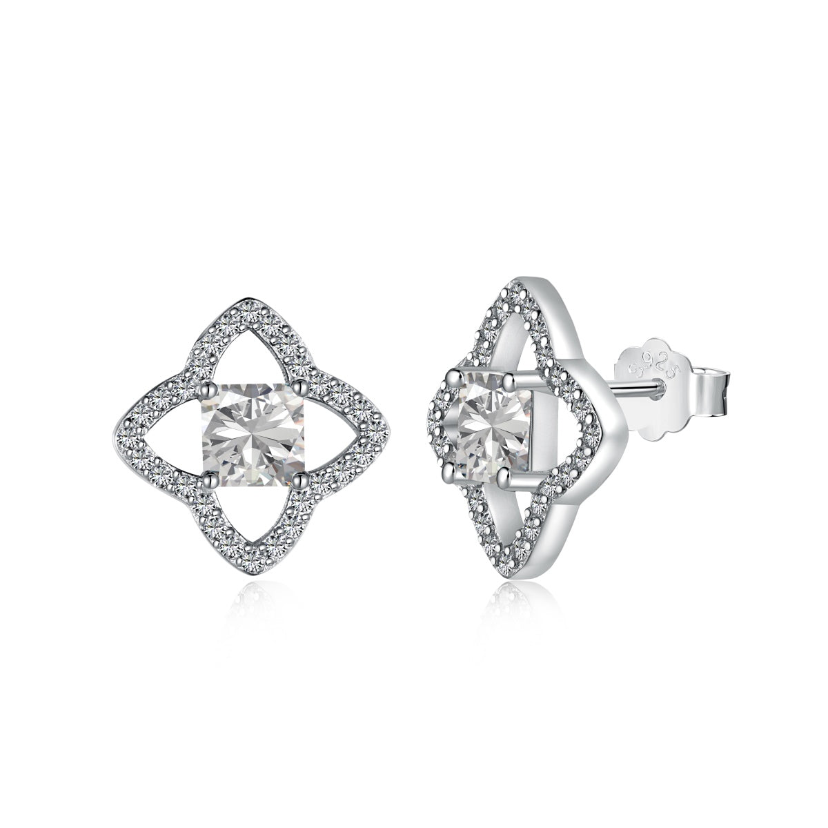 [Kincade Jewelery]Elegant Star Shape Princess Cut Daily Earrings