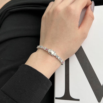 [Kincade Jewelery]Dazzling Radiant Multi Cut Daily Bracelet