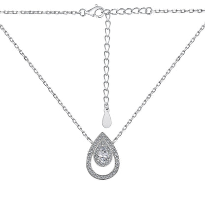 [Kincade Jewelery]Sparkling Pear Cut Necklace