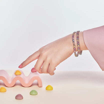 [Kincade Jewelery]Ornate Sparkling Round Cut Party Bracelet