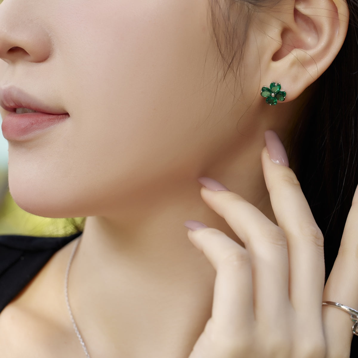 [Kincade Jewelery]Four-Leaf Kincade Ball Earrings