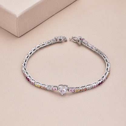 [Kincade Jewelery]Delicate Romantic Heart Shape Lover Bracelet