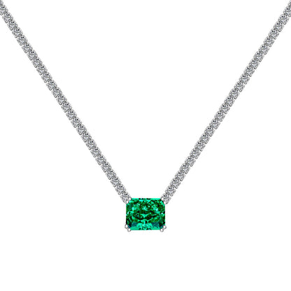 [Kincade Jewelery]4.0 Carat Elegant Radiant Cut Necklace
