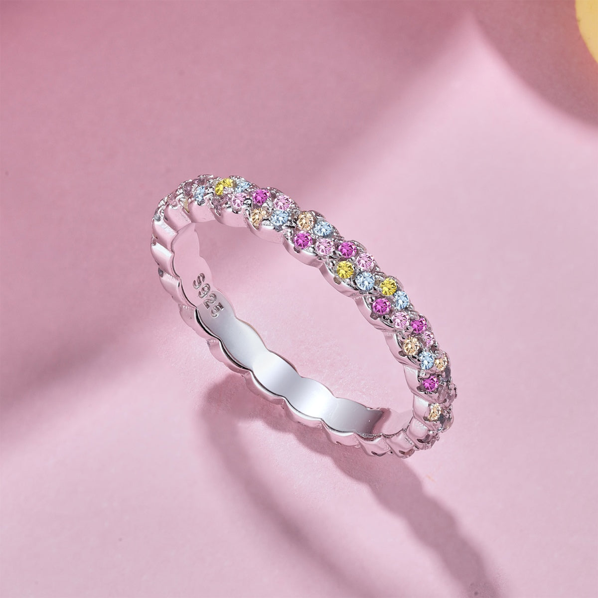 [Kincade Jewelery]Dainty Ebullient Round Cut Daily Ring