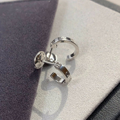 [Kincade Jewelrys]LOVE EARRINGS 2.65MM SILVER