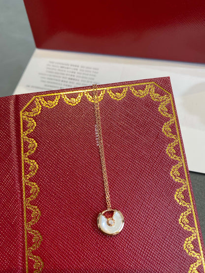 [Kincade Jewelrys]AMULETTE ROSE GOLD MOP NECKLACE