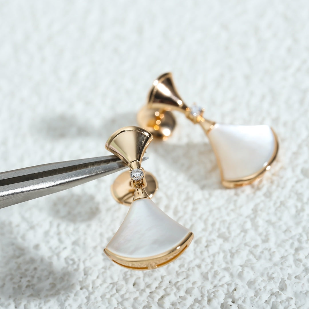 [Kincade Jewelrys]DREAM MOP PINK GOLD EARRINGS