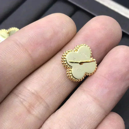 [Kincade Jewelrys]CLOVER MINI 9.5MM LASER EARRINGS