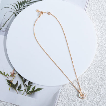 [Kincade Jewelrys]GARI NECKLACE PINK GOLD MOP