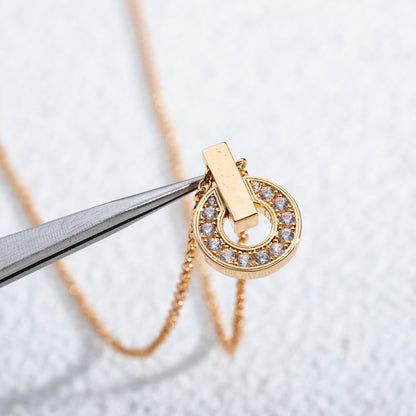 [Kincade Jewelrys]GARI NECKLACE PINK GOLD DIAMOND