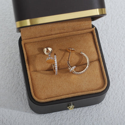 [Kincade Jewelrys]JUSTE EARRINGS 12.75MM PINK GOLD DIAMOND