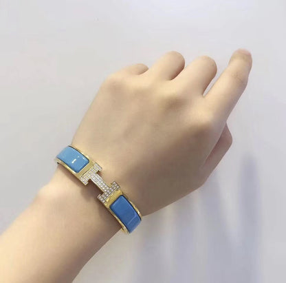 [Kincade Jewelrys]H CLOUD BLUE BRACELET GOLD DIAMOND
