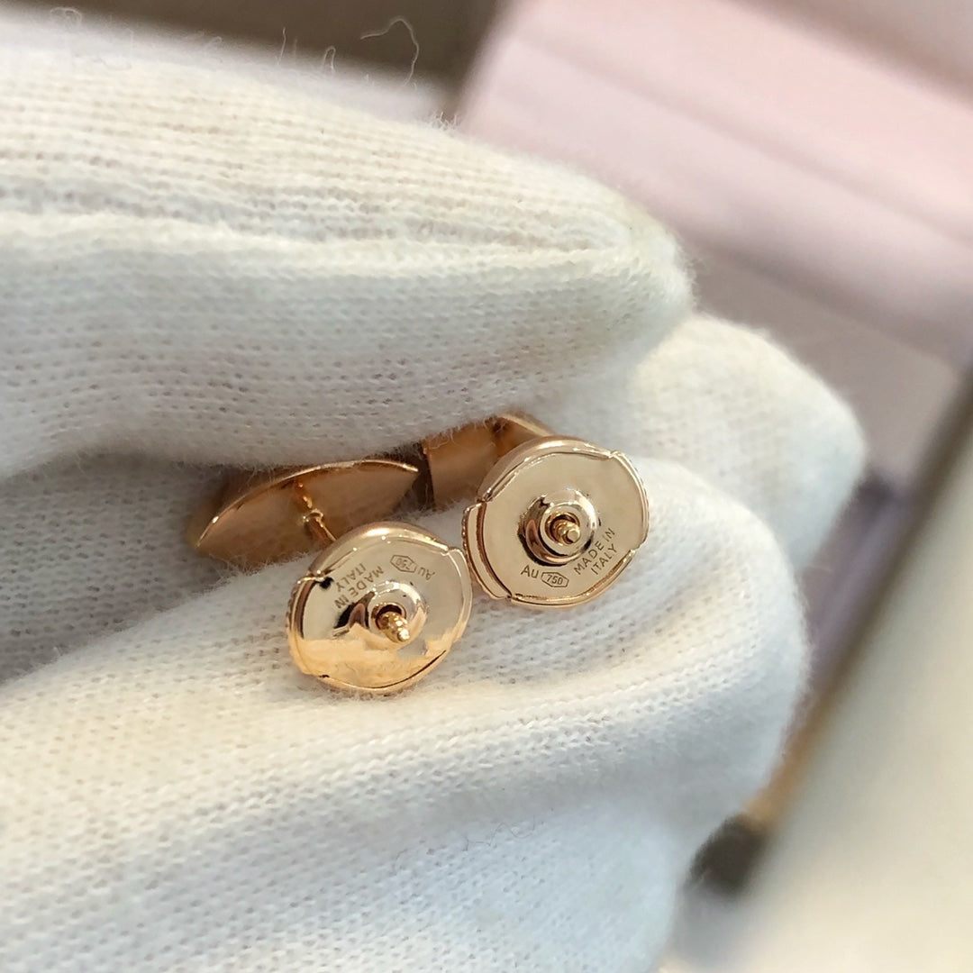 [Kincade Jewelrys]DREAM EARRINGS 3 MOTIFS ONYX MOP PINK GOLD