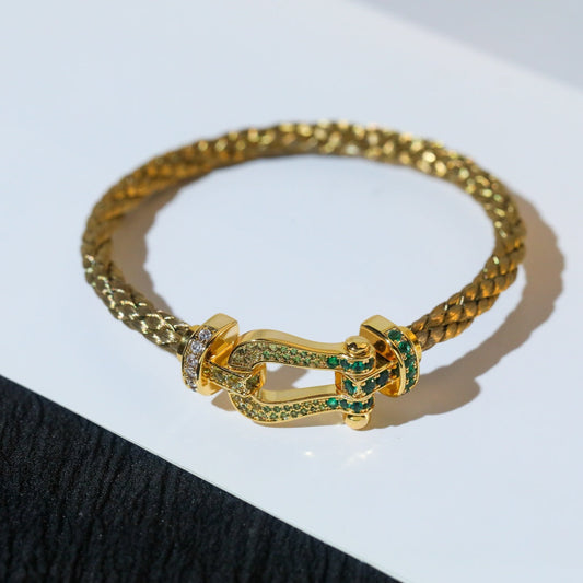 [Kincade Jewelrys]FORCE 10 GOLD GREEN DIAMOND PAVED