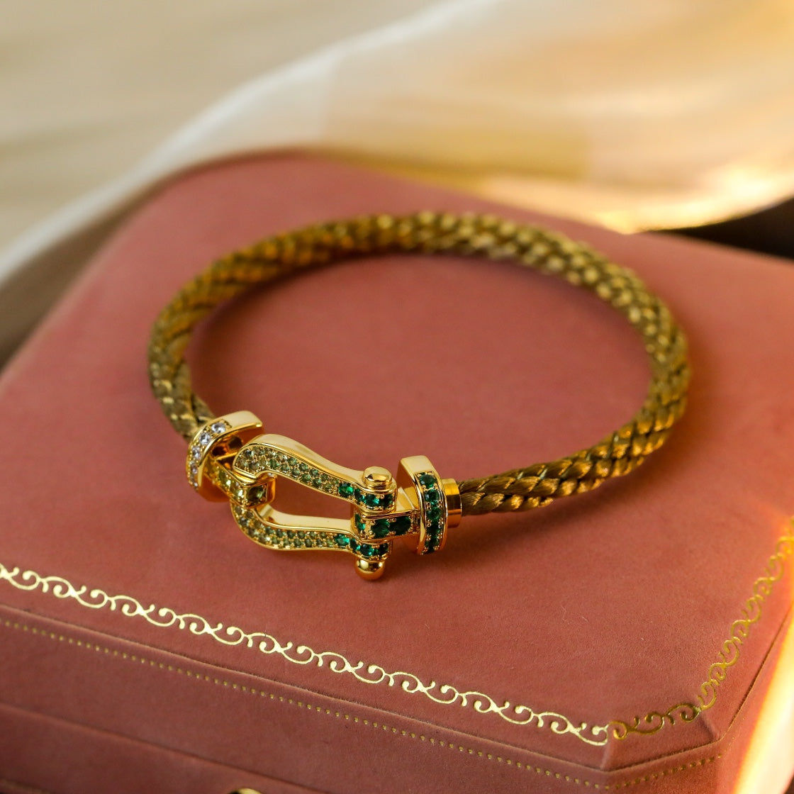 [Kincade Jewelrys]FORCE 10 GOLD GREEN DIAMOND PAVED
