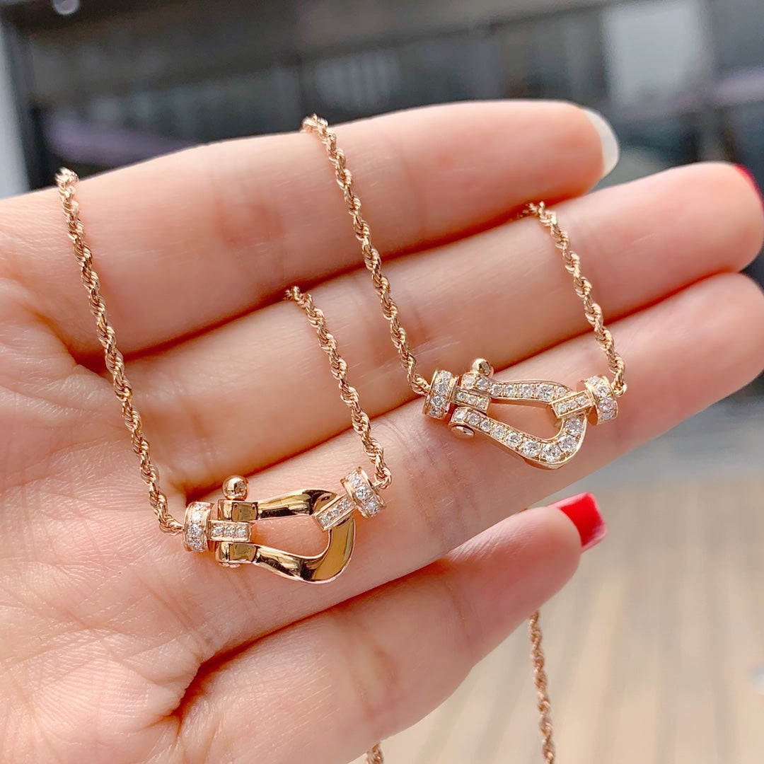 [Kincade Jewelrys]FORCE 10 PINK GOLD DIAMOND NECKLACE