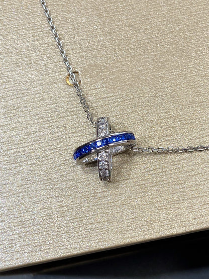 [Kincade Jewelrys]LIENS DIAMOND SILVER NECKLACE