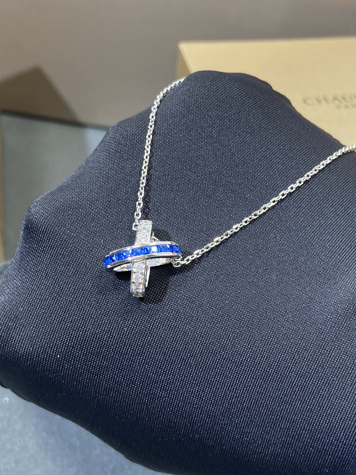 [Kincade Jewelrys]LIENS DIAMOND SILVER NECKLACE