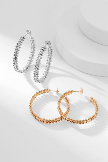 [Kincade Jewelrys]CLASH HOOP EARRINGS