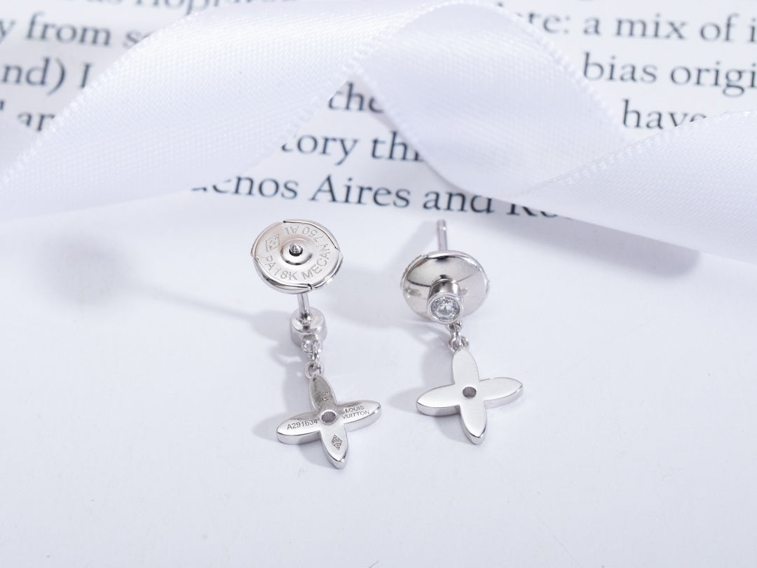 [Kincade Jewelrys]VIDYLLE SILVER DIAMOND MINI DROP EARRINGS