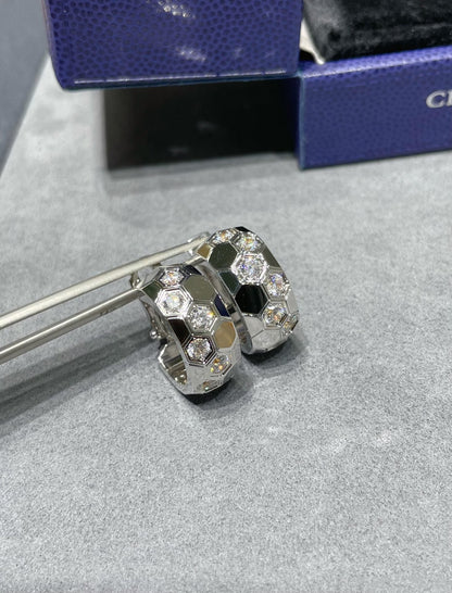 [Kincade Jewelrys]BEE LOVE DIAMOND HOOP EARRINGS