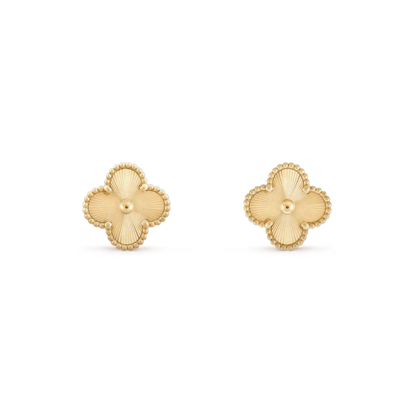 [Kincade Jewelrys]CLOVER MINI 9.5MM LASER EARRINGS