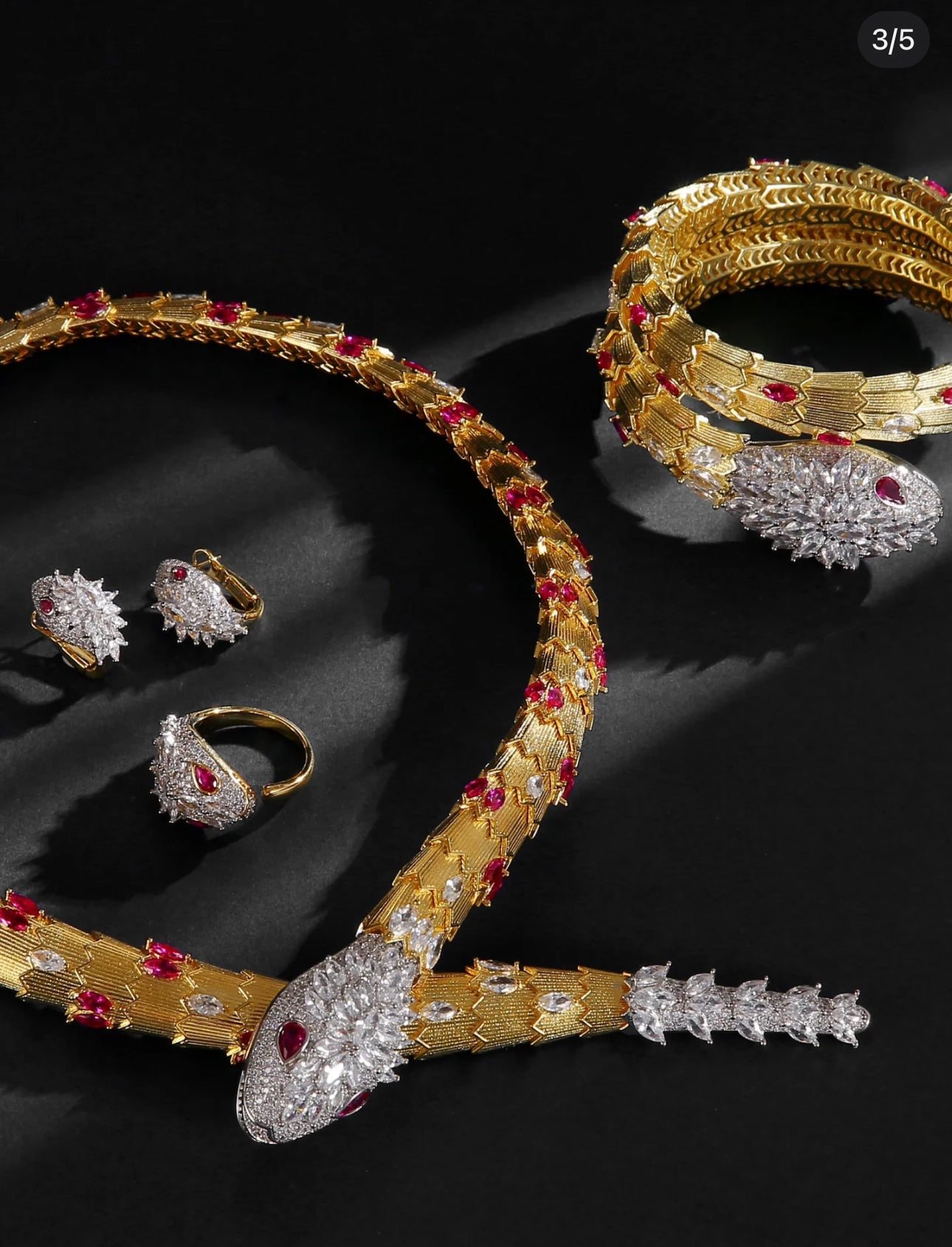 [Kincade Jewelry]HAUTE COUTURE GOLD SERPENTI NECKLACE