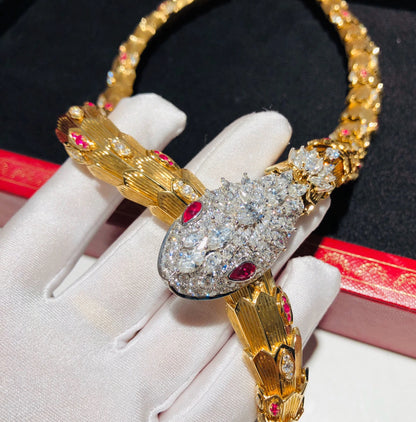[Kincade Jewelry]HAUTE COUTURE GOLD SERPENTI NECKLACE