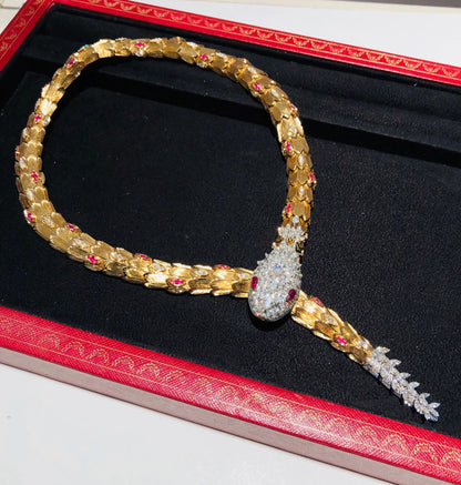 [Kincade Jewelry]HAUTE COUTURE GOLD SERPENTI NECKLACE