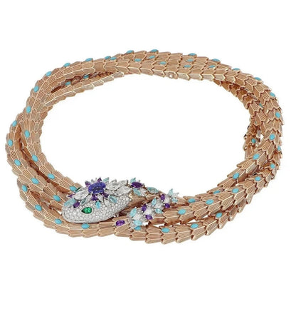 [Kincade Jewelry]HAUTE COUTURE GOLD SERPENTI NECKLACE