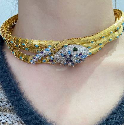[Kincade Jewelry]HAUTE COUTURE GOLD SERPENTI NECKLACE