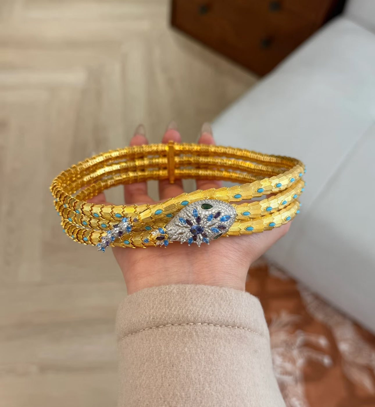 [Kincade Jewelry]HAUTE COUTURE GOLD SERPENTI NECKLACE