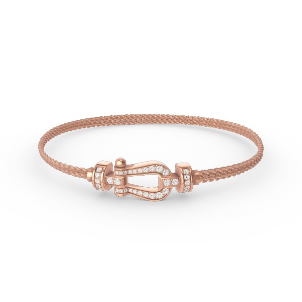 [Kincade Jewelrys]FORCE SMALL HORSESHOE  DIAMOND CHAIN ROPE BRACELET
