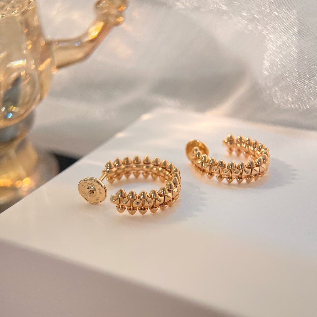 [Kincade Jewelrys]CLASH SMALL HOOP EARRINGS