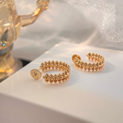 [Kincade Jewelrys]CLASH SMALL HOOP EARRINGS
