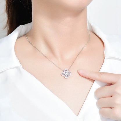 [Kincade Jewelrys]LOOP NECKLACE FULL MOTIF DIAMOND 16MM MULTIPLE COLORS