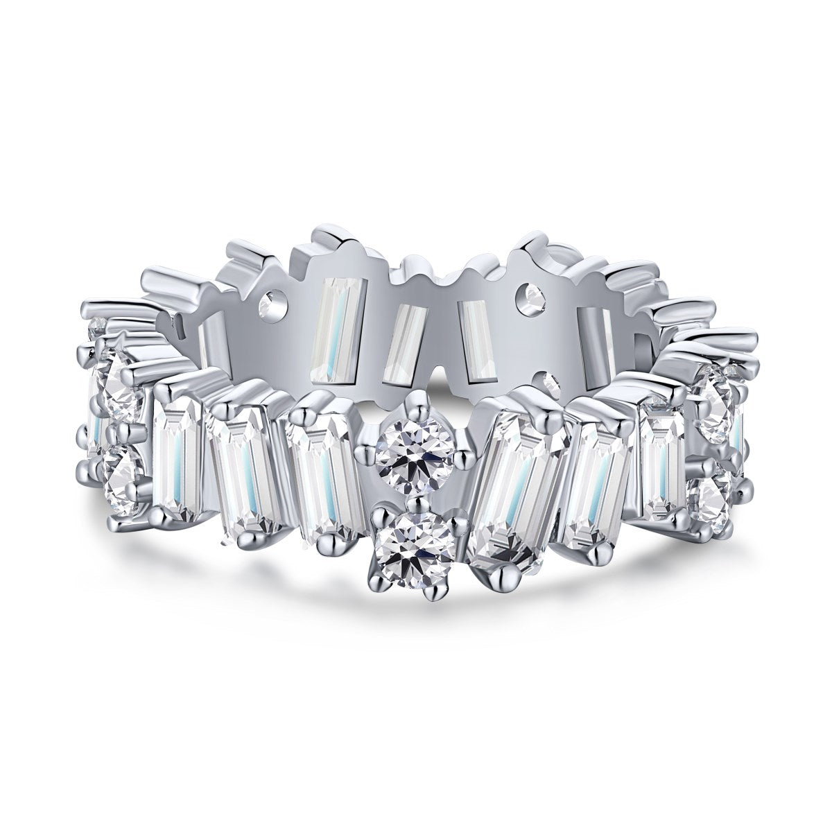 [Kincade Jewelery]Delicate Multi Shape Tennis Ring