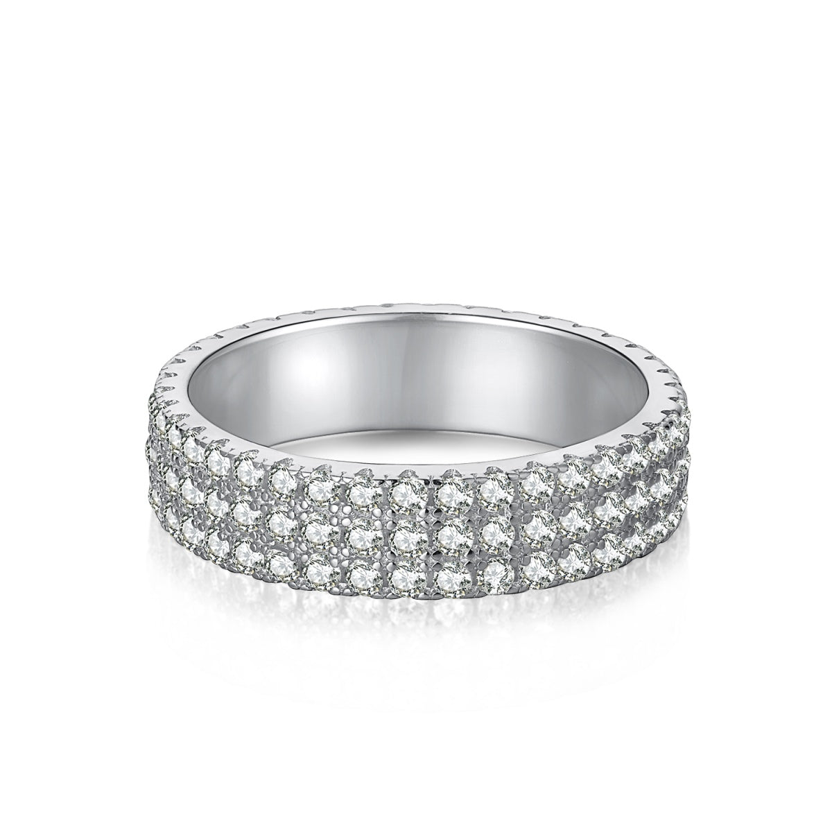 [Kincade Jewelery]Dainty Round Cut Tennis Ring