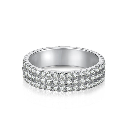 [Kincade Jewelrys]Dainty Round Cut Tennis Ring