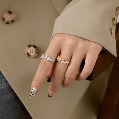 [Kincade Jewelery]Delicate Multi Cut Ring