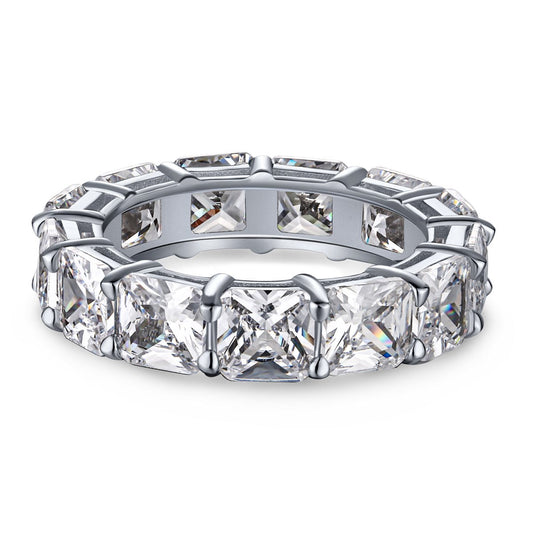 [Kincade Jewelery]Elegant Princess Cut Tennis Ring