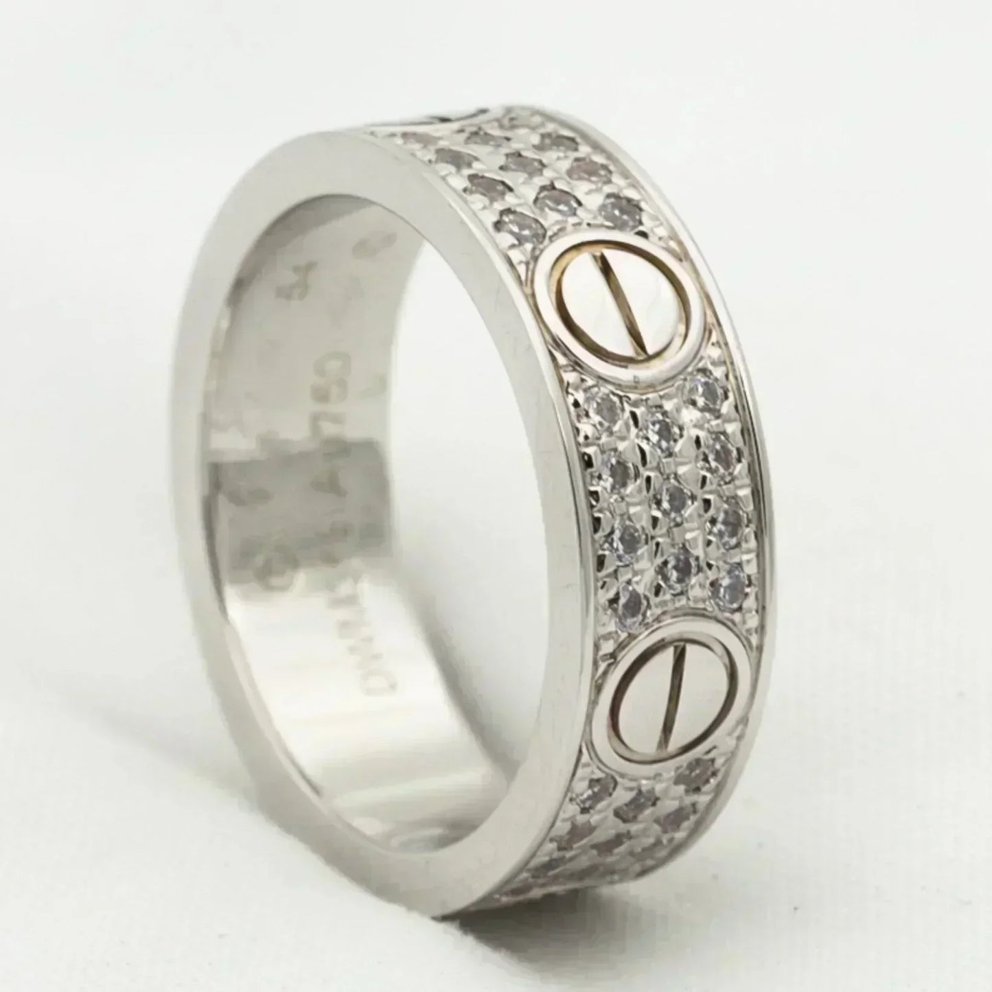[Kincade Jewelrys]LOVE RING 5.5MM DIAMONDS PAVED