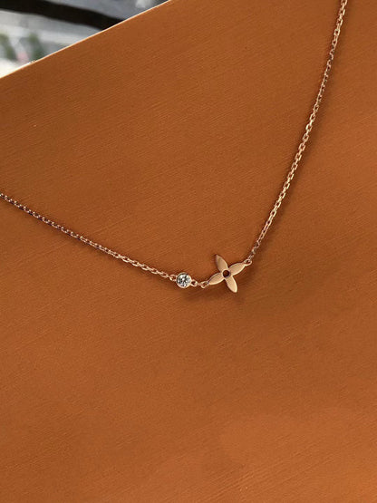 [Kincade Jewelrys]BLOSSOM PENDANT PINK GOLD AND DIAMOND