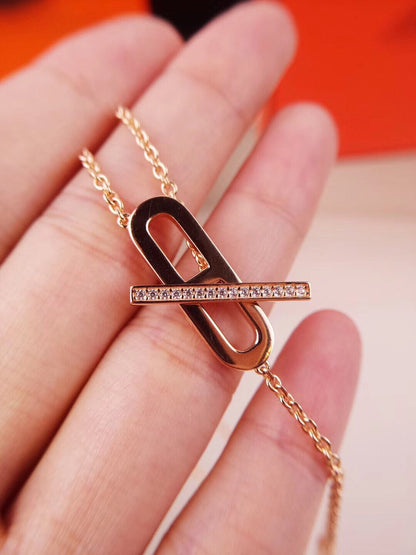 [Kincade Jewelrys]HM FIRE PIG NOSE NECKLACE TRENDY STREET
